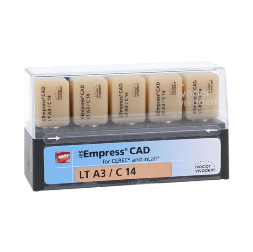 Ivoclar Vivadent 602569 IPS Empress CAD inLab CEREC Blocks LT A3 C14 5/Pk Ivoclar Vivadent 602569 IPS Empress CAD inLab CEREC Blocks LT A3 C14 5/Pk